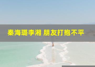 秦海璐李湘 朋友打抱不平